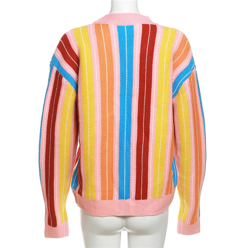 Colorful Stripe Cardigan