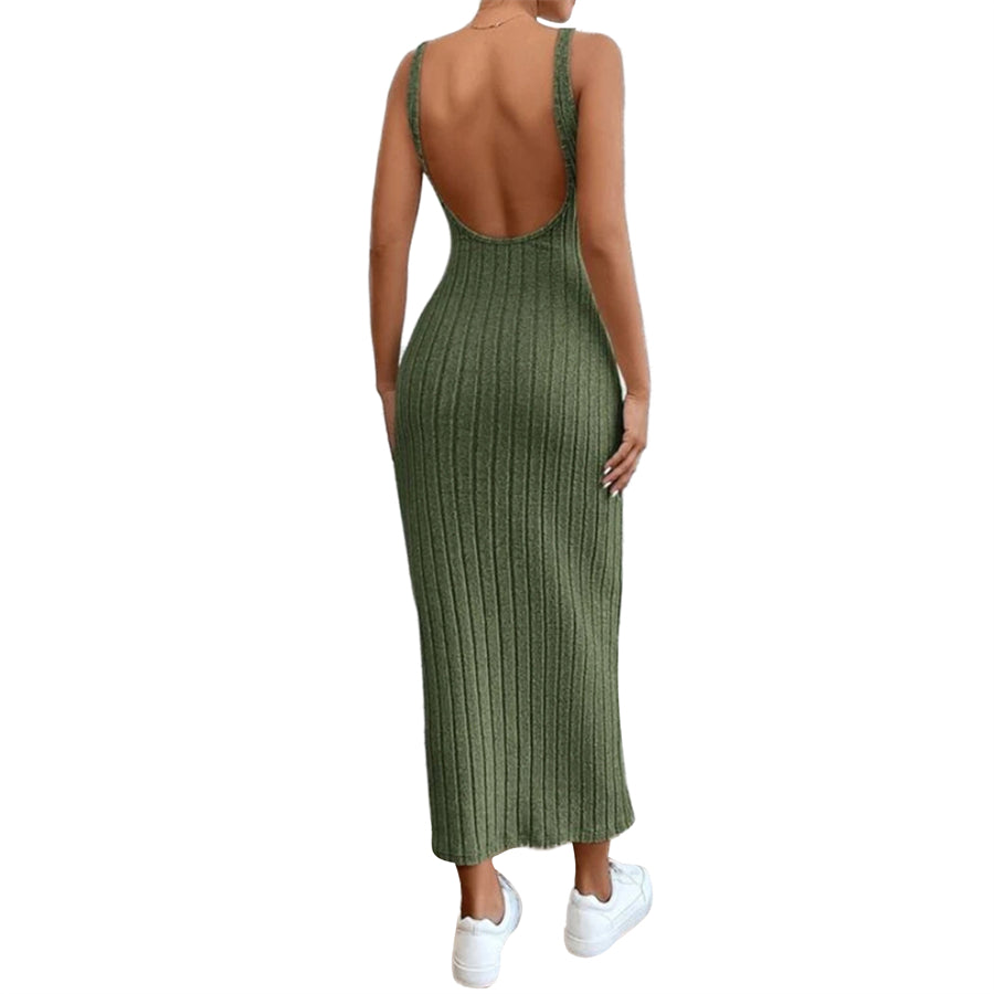 Backless Knit Bodycon