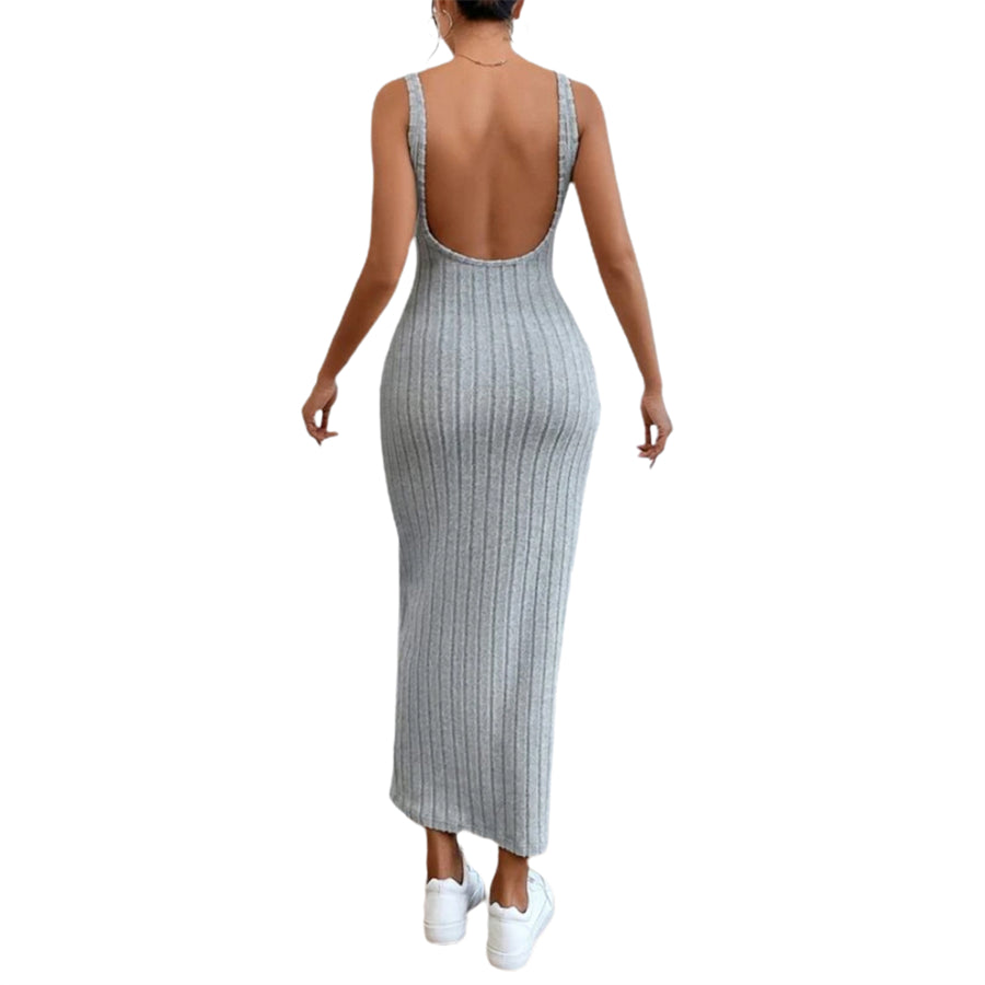 Backless Knit Bodycon