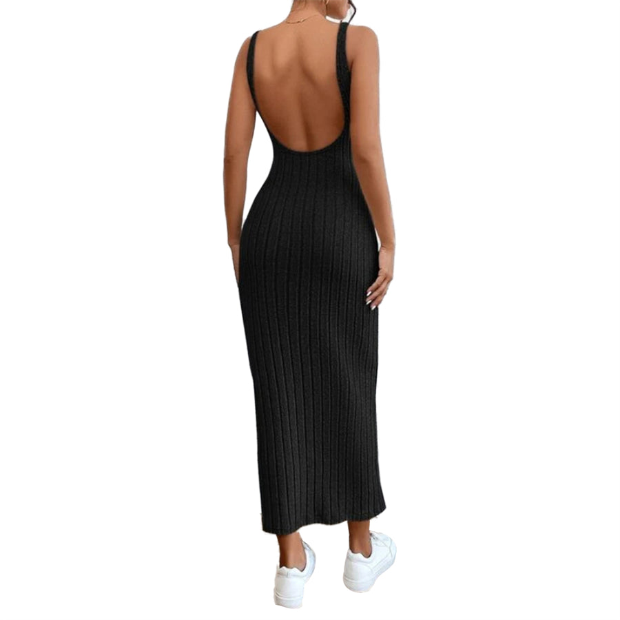 Backless Knit Bodycon