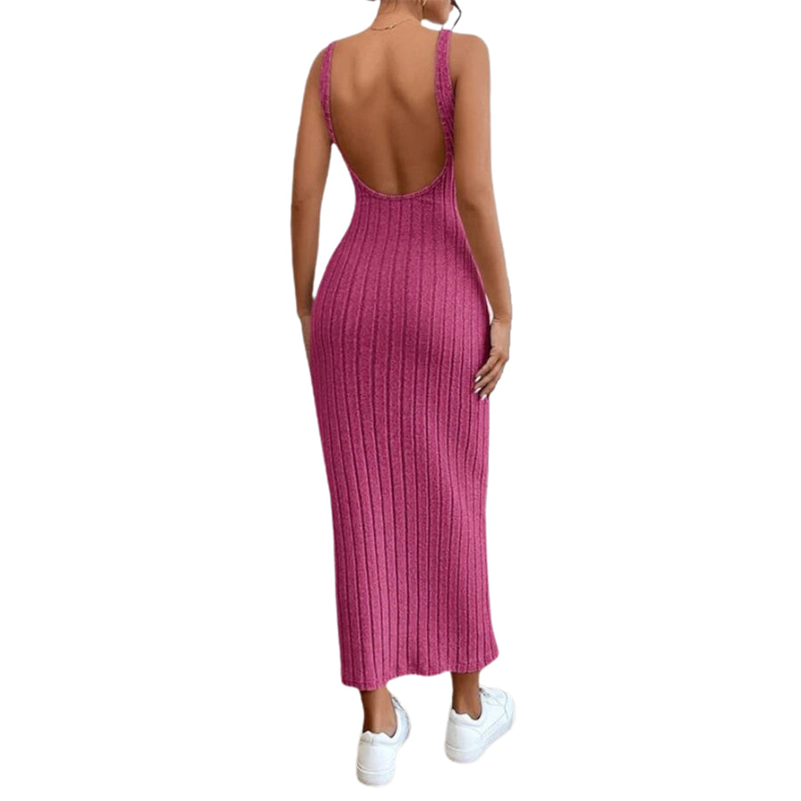 Backless Knit Bodycon